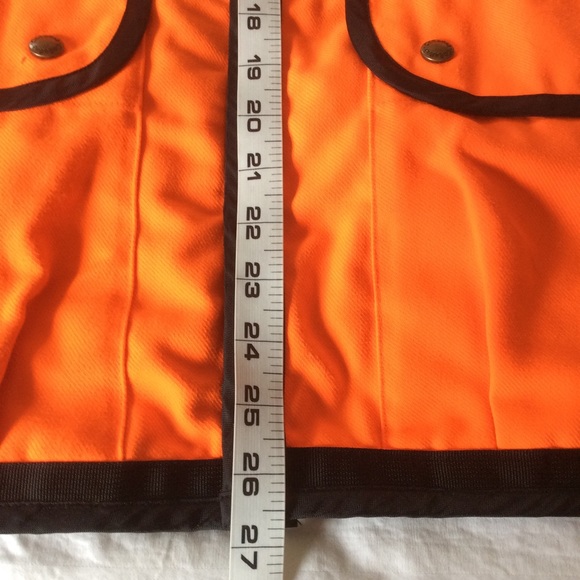 Cabela’s High Visibility Bright Orange Safety Work Hunting Vest Sz L-XL - Picture 11 of 13